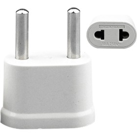 Convertidor para Viajes Europeos, Adaptador de Enchufe de EE. UU. a UE, Enchufe Multifuncional para Viajes, Cargador de Pared