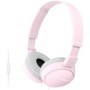 Sony MDR-ZX110APB - Auriculares para smartphone (diadema, mando de control, micrófono, 1000 mW, Android y iPhone), blanco