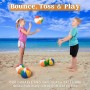 JOYIN Pelotas de Playa Arco Iris (Pack de 18), Combo de 18 Pelotas de Playa Hinchables de 20"/50.8cm (6pcs), 16"/40.6cm (6pcs) Y