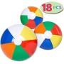 JOYIN Pelotas de Playa Arco Iris (Pack de 18), Combo de 18 Pelotas de Playa Hinchables de 20"/50.8cm (6pcs), 16"/40.6cm (6pcs) Y