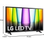 LG Televisor LG 32LQ63806LC - Smart TV webOS22 32 pulgadas (81 cm) FHD, Procesador de Gran Potencia a5 Gen 5, compatible con