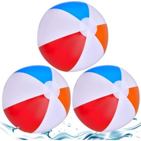 Lubibi 3 Pcs Pelota de Playa Inflable,Pelota Hinchable para la Piscina Playa,Colores Pelotas de Playa Pack Recuerdo de Fiesta
