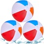 Lubibi 3 Pcs Pelota de Playa Inflable,Pelota Hinchable para la Piscina Playa,Colores Pelotas de Playa Pack Recuerdo de Fiesta