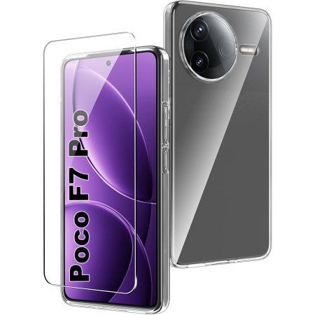 CAUHENYEE Funda para HMD Skyline con 2 Protectores de Pantalla de Cristal Templado, Funda Transparente de Silicona TPU Suave, a