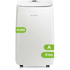 Aspes Aire Acondicionado Portátil, 12000 BTU. AAAP1200F. Solo frío, Display LED manual, Temporizador, Mando a Distancia, Kit
