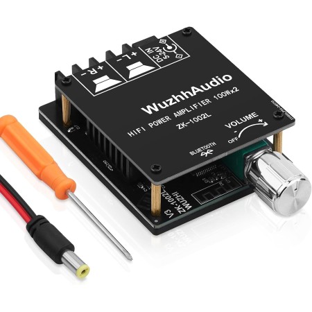 Amplificador Hifi Bluetooth ZK-MT21 2.1 Canales Mini Amplificador de Audio Estéreo 50W x 2 +100W Clase D Digital Power Ampfilier