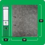 Netuno 10x Ekobox Archivador de Mármol color verde de 2 anillas 10 unidades 7,5 cm tamaño A4 de cartón para oficina estanterías