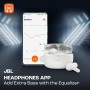 JBL Wave Beam, auriculares inalámbricos In-Ear, IP54 e IPX2, manos libres y 32 horas de duración de la batería, en negro