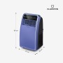 Klarstein Metrobreeze New York Smart 12k Aire Acondicionado Portátil - 12000 BTU, 35-59 m², Control App & Alexa, Ventilador &