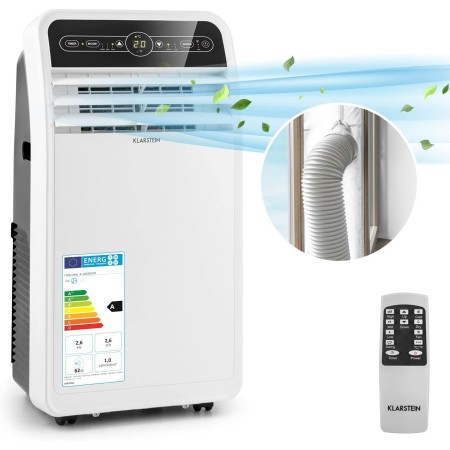 Klarstein Metrobreeze New York Smart 12k Aire Acondicionado Portátil - 12000 BTU, 35-59 m², Control App & Alexa, Ventilador &