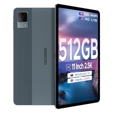 DOOGEE T40 Tablet Android 14 11" IPS 2.5K 8GB RAM 512GB ROM Helio G99 