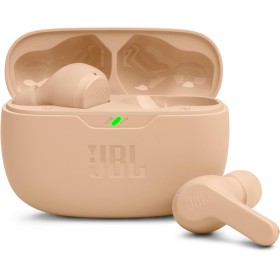 JBL Wave Beam, auriculares inalámbricos In-Ear, IP54 e IPX2, manos libres y 32 horas de duración de la batería, en beige