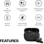 JBL Wave Beam, auriculares inalámbricos In-Ear, IP54 e IPX2, manos libres y 32 horas de duración de la batería, en beige