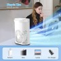 Aire acondicionado portátil, mini enfriador de aire portátil, 700 ml, enfriador de aire evaporativo con 3 velocidades,