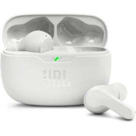 JBL Wave Beam, auriculares inalámbricos In-Ear, IP54 e IPX2, manos libres y 32 horas de duración de la batería, en blanco