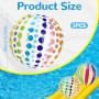 Quuylin Pelota de Playa Hinchable,2 Piezas Rayas coloridas Pelotas de Playa,40cm Pelota Hinchable,Verano Pelotas de Playa