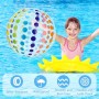 Quuylin Pelota de Playa Hinchable,2 Piezas Rayas coloridas Pelotas de Playa,40cm Pelota Hinchable,Verano Pelotas de Playa