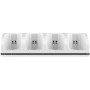 CICMOD Base de Carga 4 Baterías Recargables para Wii Control Remoto Capacidad 2800mAh, Blanco