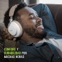 Shure AONIC 50 Auriculares canceladores de Ruido inalámbrico, Bluetooth 5 inalámbrico, sobre el Ajuste de la Oreja, 20 Horas de