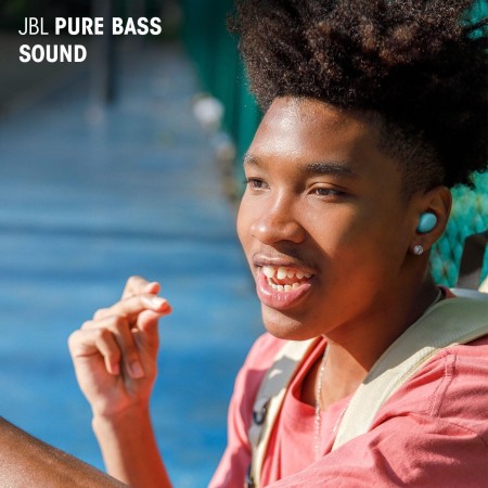 JBL Wave Flex 2, Auriculares inalámbricos True Wireless, Bluetooth, autonomía de hasta 40 hrs, Sonido Pure Bass, Smart Ambient,