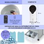 Klarstein Aire Acondicionado Portatil 3 en 1, Climatizador de Aire 90 W Silencioso, Pinguino Modo Noche con Humidificador y
