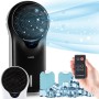 Klarstein Aire Acondicionado Portatil 3 en 1, Climatizador de Aire 90 W Silencioso, Pinguino Modo Noche con Humidificador y