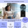 Klarstein Aire Acondicionado Portatil 3 en 1, Climatizador de Aire 90 W Silencioso, Pinguino Modo Noche con Humidificador y