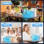 Aire Acondicionado Portátil, Enfriador de Aire 5 en 1, 1400ML Tanque, Climatizador Evaporativo, Temporizadores de 1-4H, 2 Modos