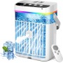 Aire Acondicionado Portatil, 1250ml Mini Aire Acondicionado, USB 4 en 1 Aire Acondicionadode 1/2/3 H, 3 Velocidades, 3 Niveles