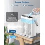 Aire Acondicionado Portatil, 1250ml Mini Aire Acondicionado, USB 4 en 1 Aire Acondicionadode 1/2/3 H, 3 Velocidades, 3 Niveles