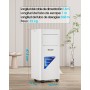 Lovewind Aire Acondicionado Portátil 9000 BTU (Eco R290),Silencioso 52 dB,Climatizador Portátil con Mando a Distancia,4 en 1