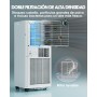 Lovewind Aire Acondicionado Portátil 9000 BTU (Eco R290),Silencioso 52 dB,Climatizador Portátil con Mando a Distancia,4 en 1