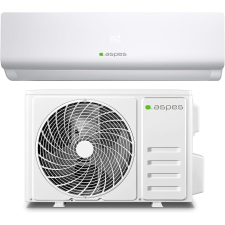Aspes Aire Acondicionado Split, 18000 BTU AAAS1800W. Bomba de Calor, Temporizador, Clasificación Energética A++