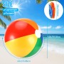 Pelota de Playa, 4 Piezas Pelotas de Playa Inflables, 50cm Pelota Hinchable Paneles Colores, Juguete Acuático de Playa de Verano