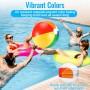 Pelota de Playa, 4 Piezas Pelotas de Playa Inflables, 50cm Pelota Hinchable Paneles Colores, Juguete Acuático de Playa de Verano