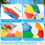 Pelota de Playa, 4 Piezas Pelotas de Playa Inflables, 50cm Pelota Hinchable Paneles Colores, Juguete Acuático de Playa de Verano