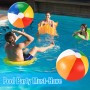 Pelota de Playa, 4 Piezas Pelotas de Playa Inflables, 50cm Pelota Hinchable Paneles Colores, Juguete Acuático de Playa de Verano