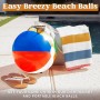 JOYIN Paquete de 4 Pelotas de Playa inflables de 20 Pulgadas, Grandes Pelotas de Playa arcoíris para Fiesta en la Piscina,