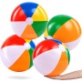 JOYIN Paquete de 4 Pelotas de Playa inflables de 20 Pulgadas, Grandes Pelotas de Playa arcoíris para Fiesta en la Piscina,