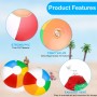 Pelotas de Playa Hinchable,30CM Color Pelotas de Agua,2 PCS Beach Ball,Bolas Inflables de Agua,Pelotas de Playa