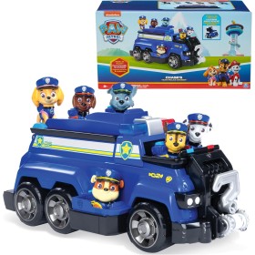 Paw Patrol Team Cruiser, vehículo a Gran Escala con Figuras de acción inéditas de Chase, Marshall, Skye, Rubble, Rocky y Zuma,