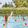 Glovios Pelota Playa Hinchable, 7 Piezas Lentejuelas Bola Hinchable, Pelota Playa Inflable de Colores para Juguetes de Playa