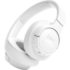 JBL Auriculares Tune 720 BT, inálambricos por Bluetooth, 76 horas de reproducción con JBL Pure Bass, plegables, blanco