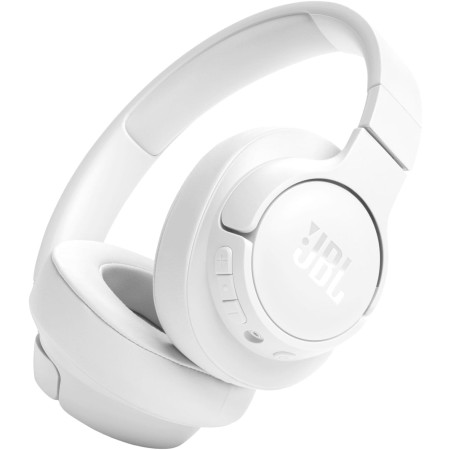 JBL Auriculares Tune 720 BT, inálambricos por Bluetooth, 76 horas de reproducción con JBL Pure Bass, plegables, blanco