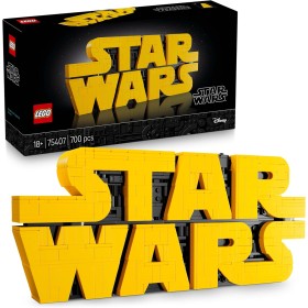LEGO Star Wars 75407 Logotipo de Star Wars para Construir - Maqueta 3D de Colección para Adultos - Decoración para Hogar y