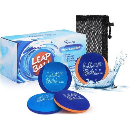 Ryaco Leap Ball, Bola de Salto de Agua, Bola Que Rebota en el Agua, 4 Paquetes, Pelota Que Rebota, Pelota de Playa para Todas