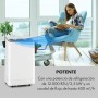 Klarstein Aire Acondicionado 3 en 1, Climatizador de Aire 1200BTU Evaporativo Aire, Silencioso, Pinguino Modo Noche con
