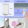 Klarstein Aire Acondicionado 3 en 1, Climatizador de Aire 1200BTU Evaporativo Aire, Silencioso, Pinguino Modo Noche con