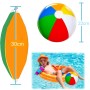PEAKTOP 4PCS Pelotas De Playa Hinchable, 30CM Color Pelotas De Agua, Bolas Inflables De Agua Durabilidad, Verano Juguetes De