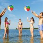 PEAKTOP 4PCS Pelotas De Playa Hinchable, 30CM Color Pelotas De Agua, Bolas Inflables De Agua Durabilidad, Verano Juguetes De